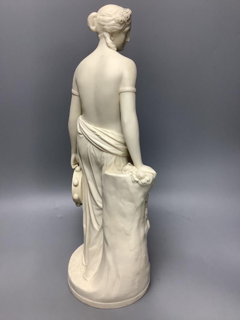 A Copeland parian figure, 'Dancing girl in repose', height 46cm